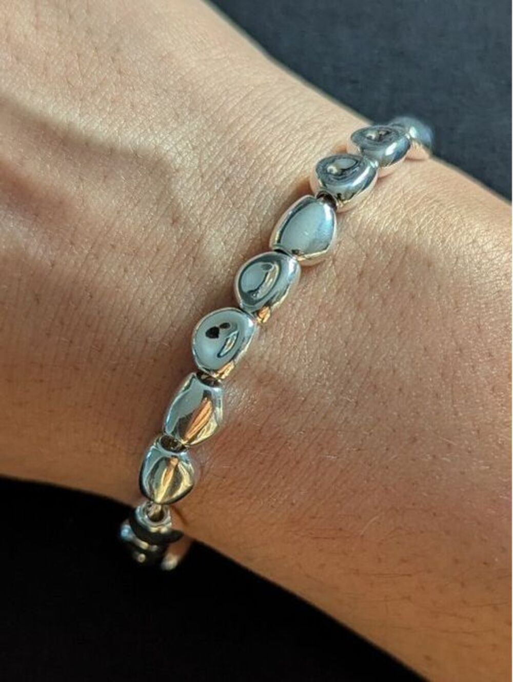 925 Sterling Silver Bracelet Beaded Jewelry Women's